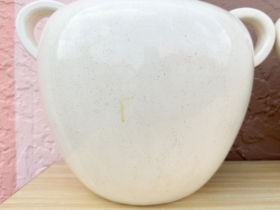 Pair of Huge Ceramic Urn Lamps