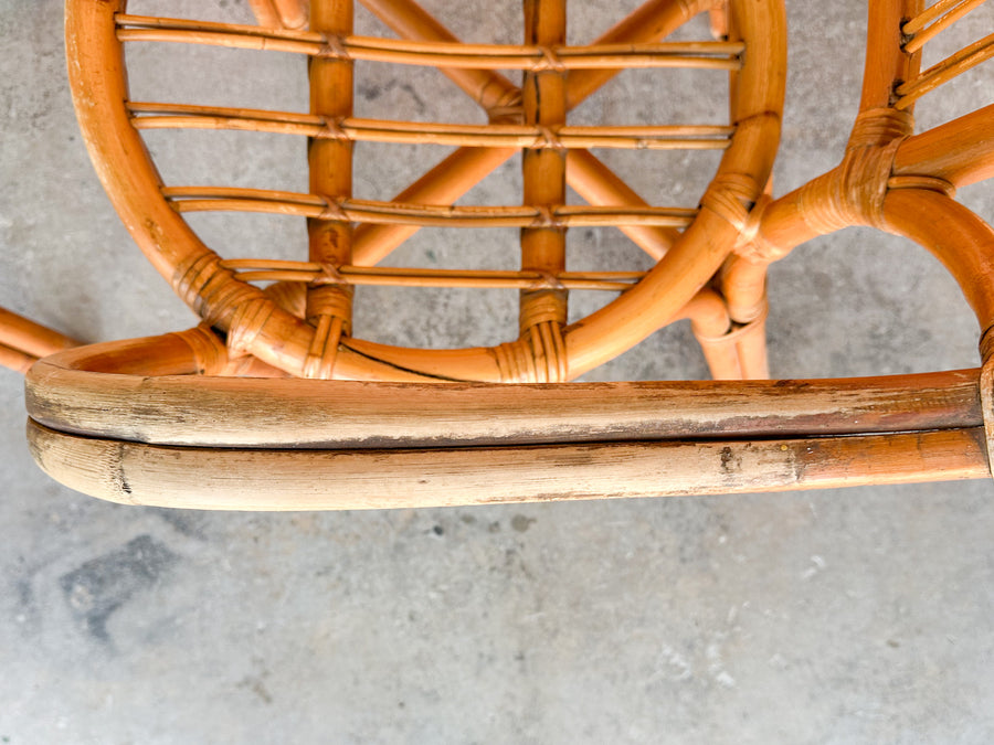 Pair of Cute Rattan Arm Chairs