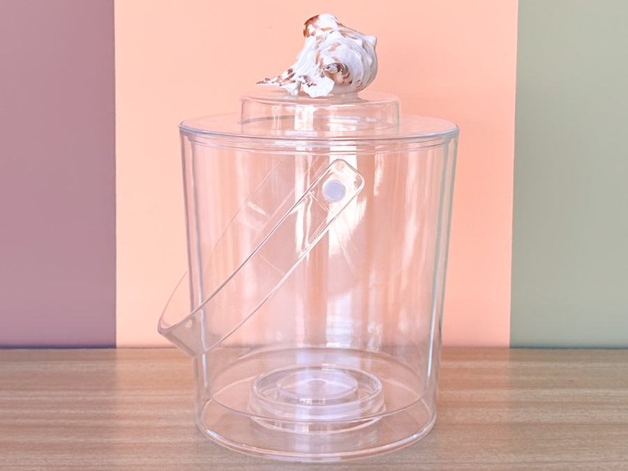 Lucite Shell Ice Bucket