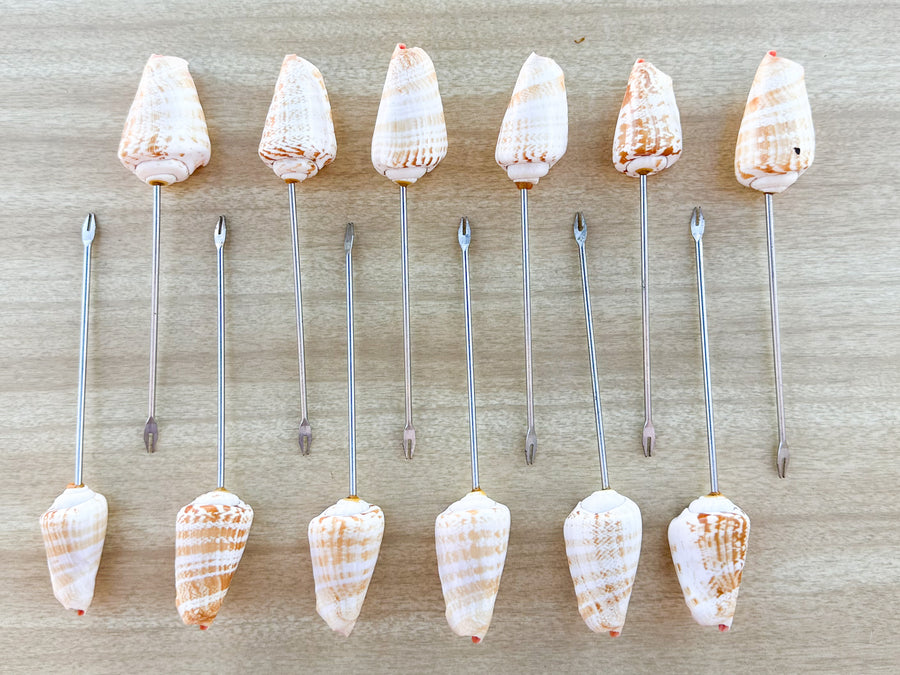 Seashell and Lucite Serving Set