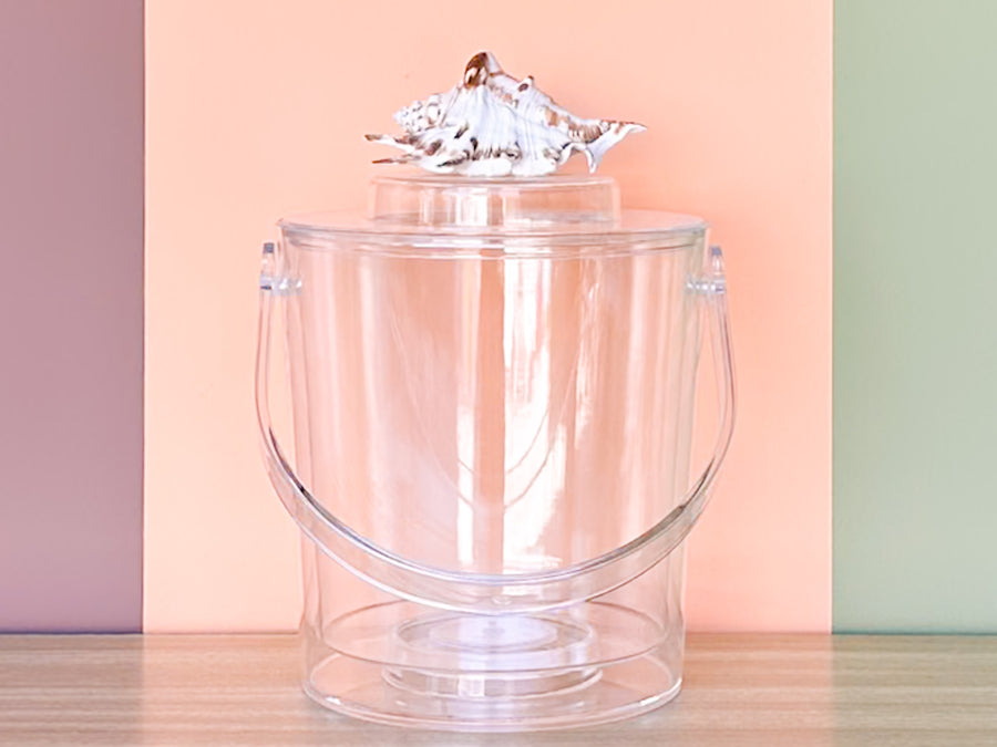 Lucite Shell Ice Bucket