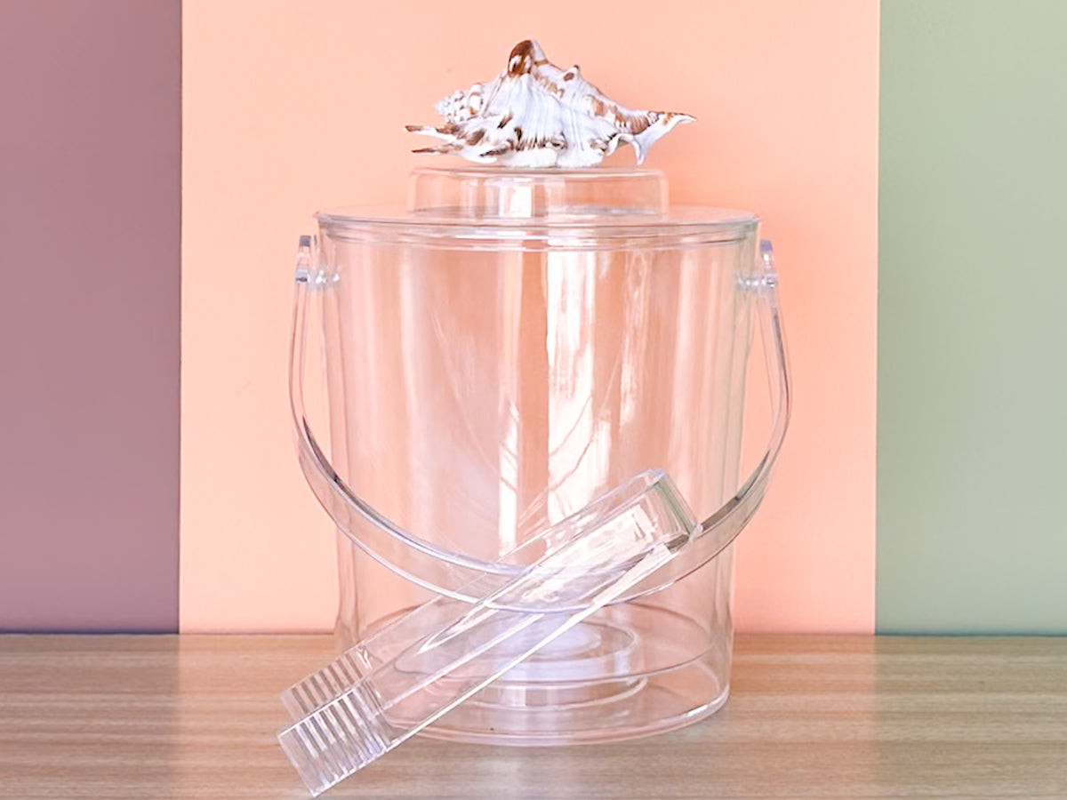 Lucite Shell Ice Bucket