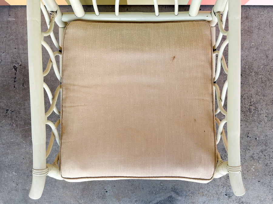 Ficks Reed Rattan Lounge Chair and Ottoman