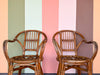 Pair of Cute Rattan Arm Chairs