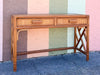 Pencil Reed Rattan Chippendale Desk