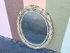 Faux Bamboo Palm Leaf Mirror