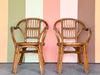 Pair of Cute Rattan Arm Chairs