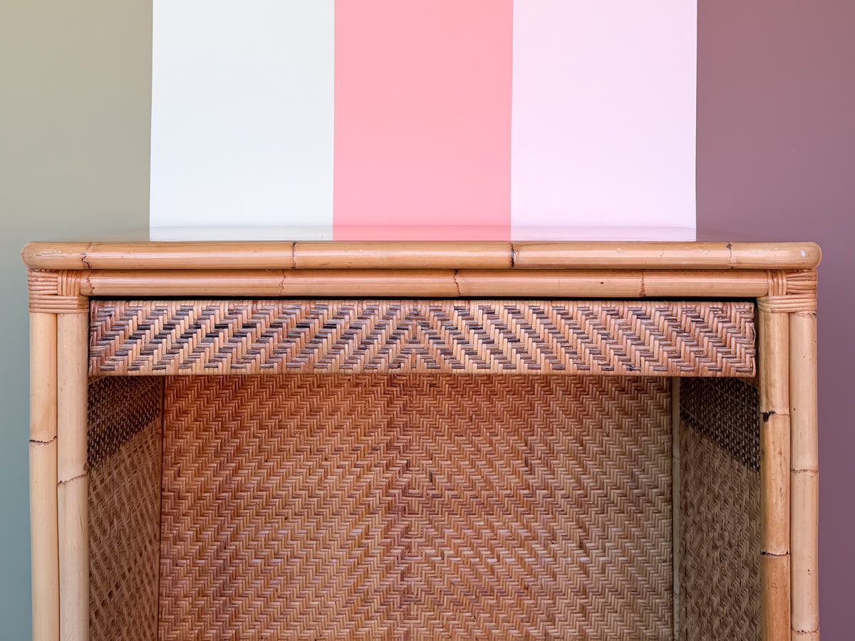Cute Woven Rattan Desk