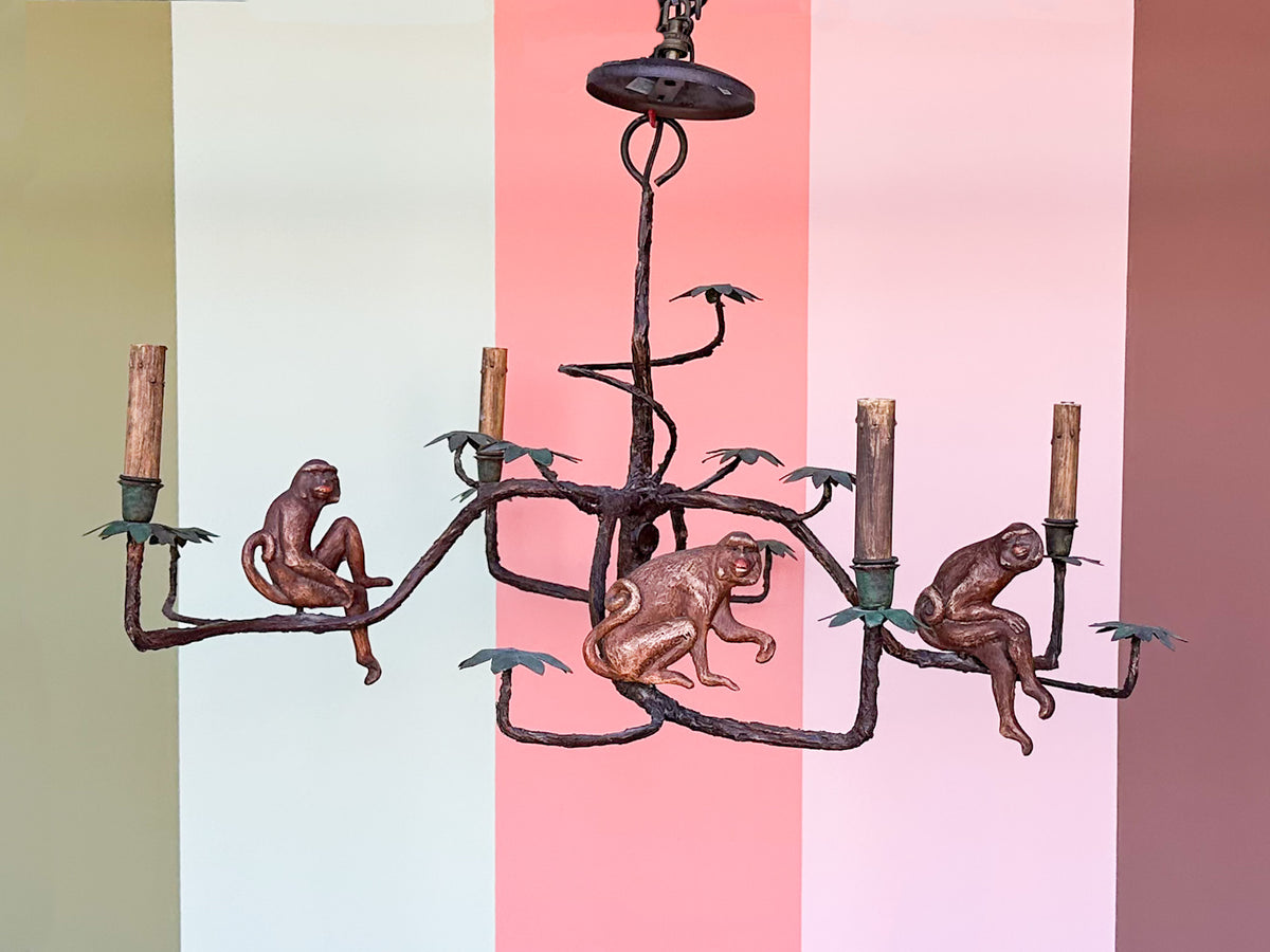 Whimsical Monkey Huebbe Chandelier
