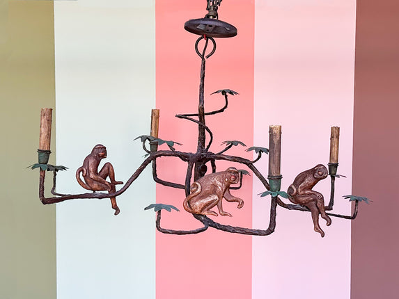 Whimsical Monkey Huebbe Chandelier