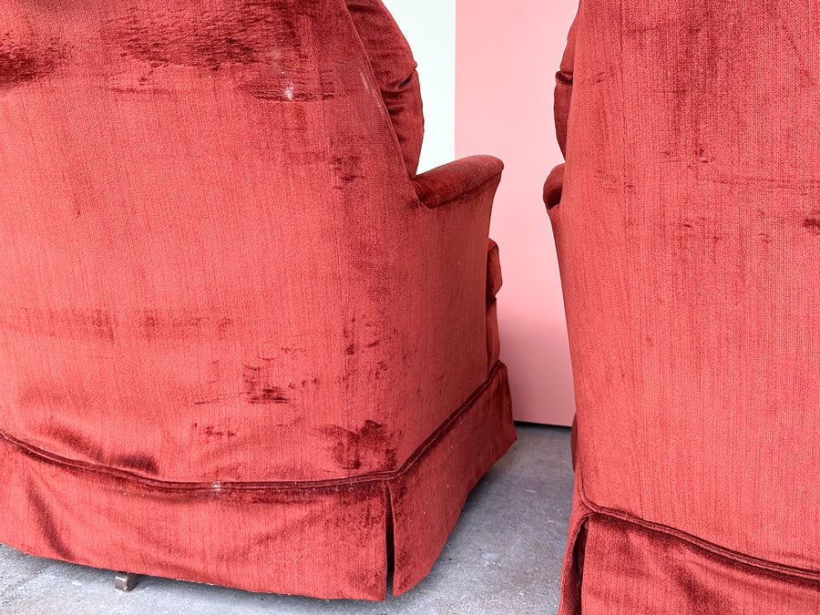 Pair of Fall Vibes Upholstered Swivel Chairs