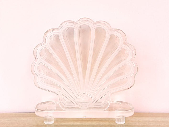 Lucite Shell Napkin Holder