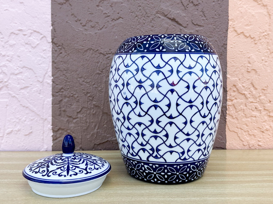 Blue and White Ginger Jar
