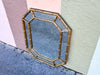 Faux Bamboo Octagon Mirror