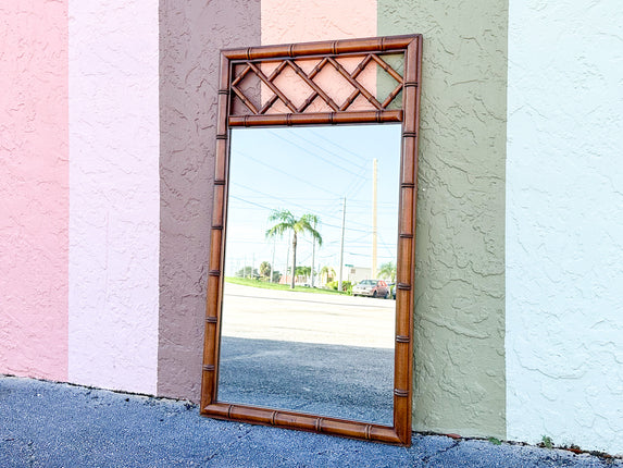 Faux Bamboo Chippendale Mirror