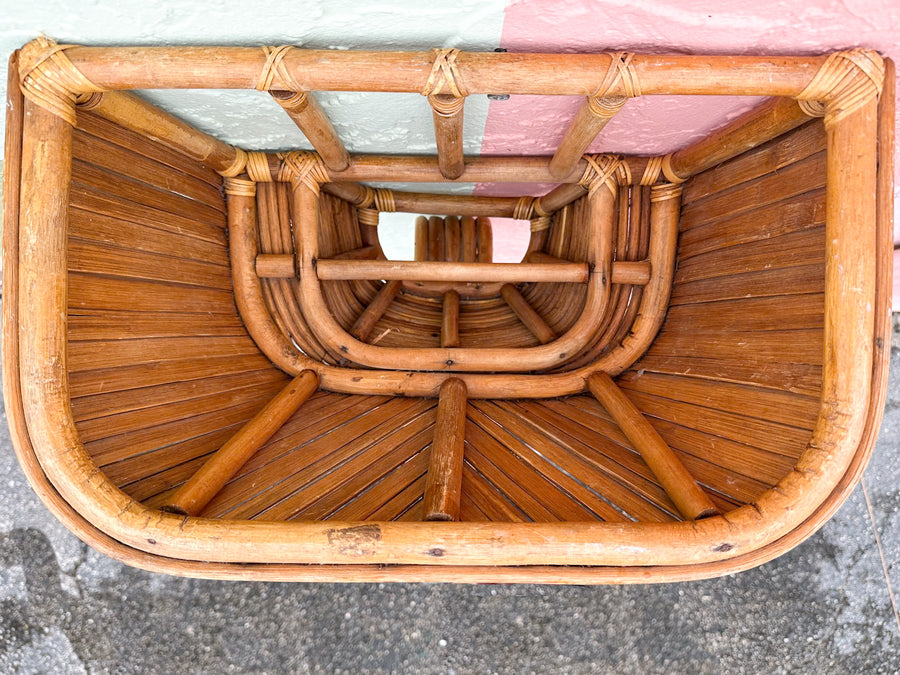 Old Florida Rattan Wall Planter