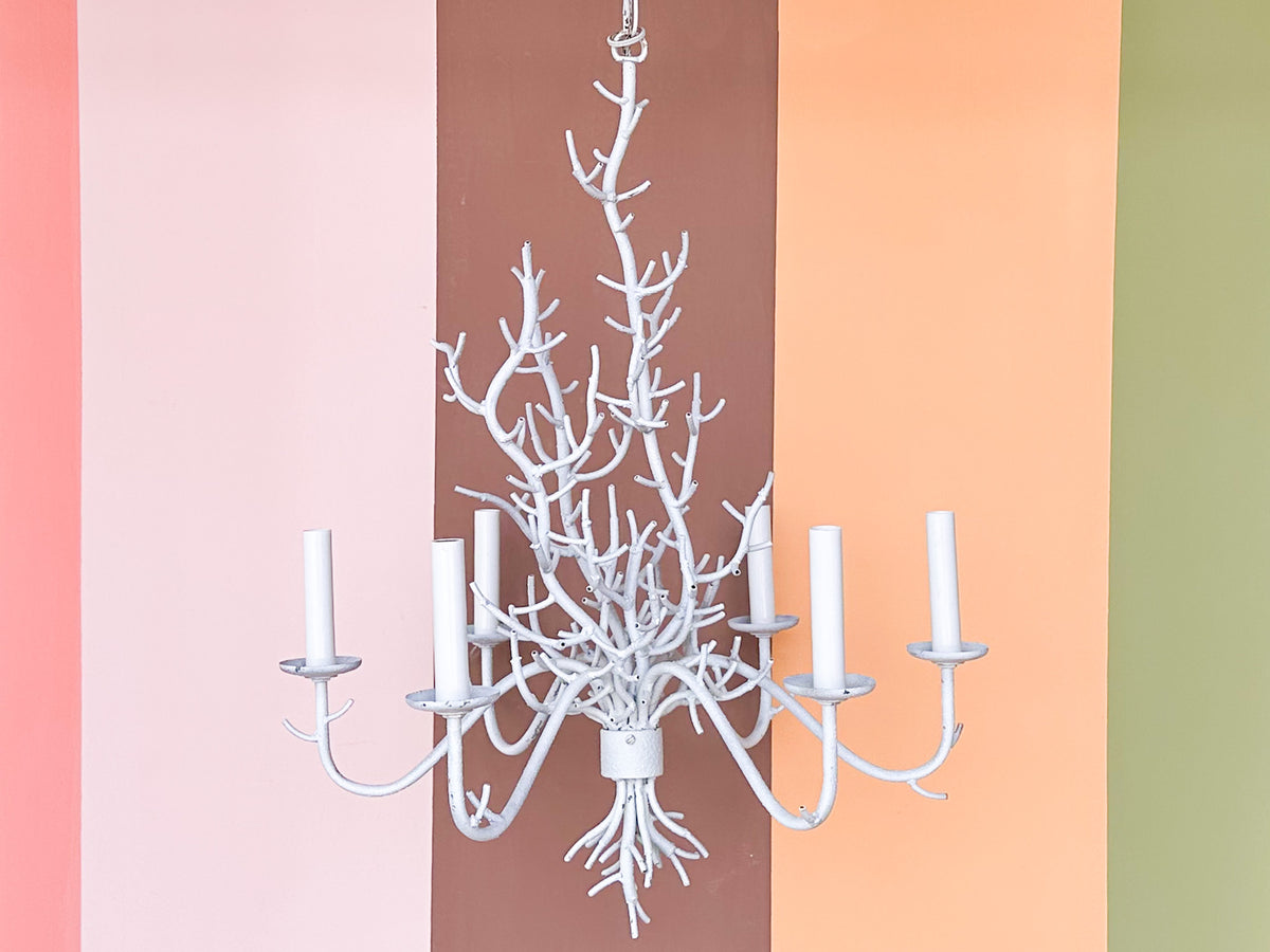 Charming Faux Coral Chandelier