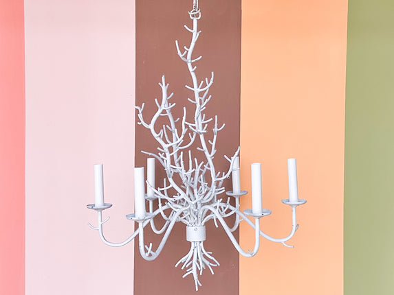 Charming Faux Coral Chandelier