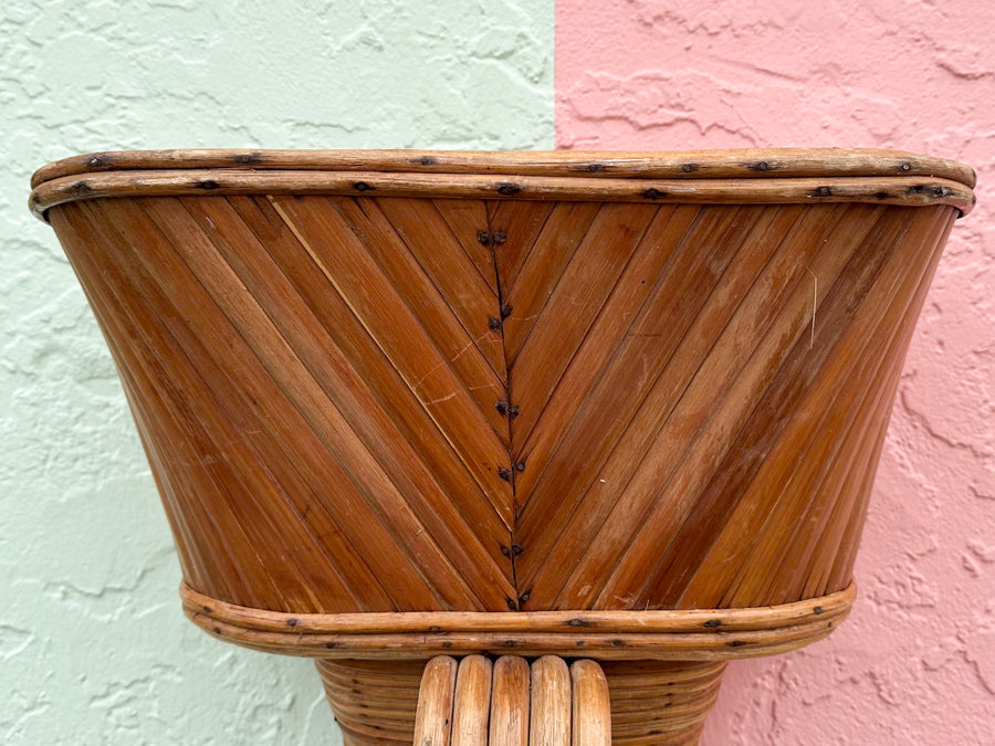 Old Florida Rattan Wall Planter