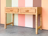 Coastal Rattan Wrapped Desk