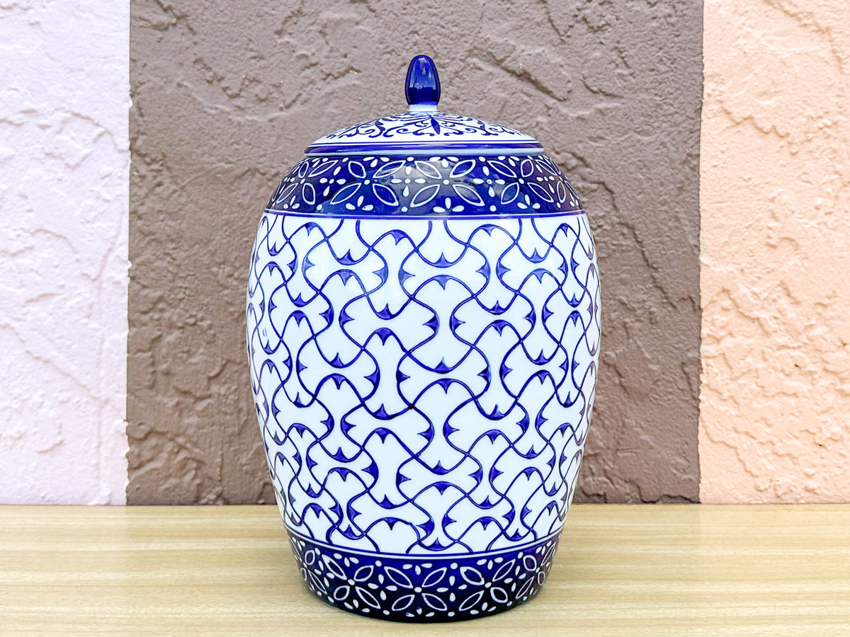 Blue and White Ginger Jar