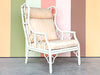 Ficks Reed Rattan Wingback Chair