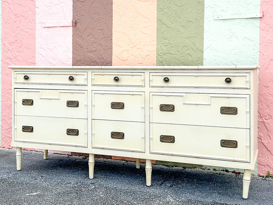 Ficks Reed Faux Bamboo Dresser