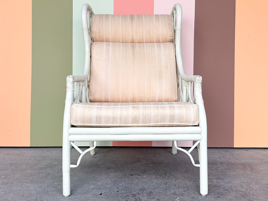 Ficks Reed Rattan Wingback Chair