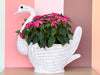 Large Wicker Swan Cachepot