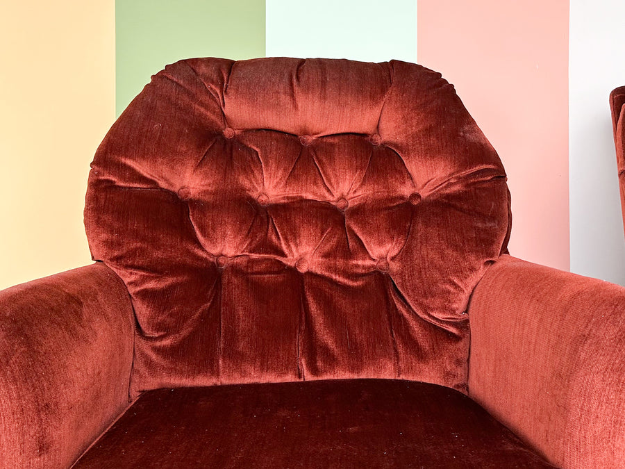 Pair of Fall Vibes Upholstered Swivel Chairs