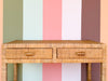 Coastal Rattan Wrapped Desk