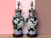 Pair of Springtime Ceramic Lamps