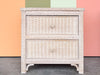 Pair of Henry Link Wicker Nightstands