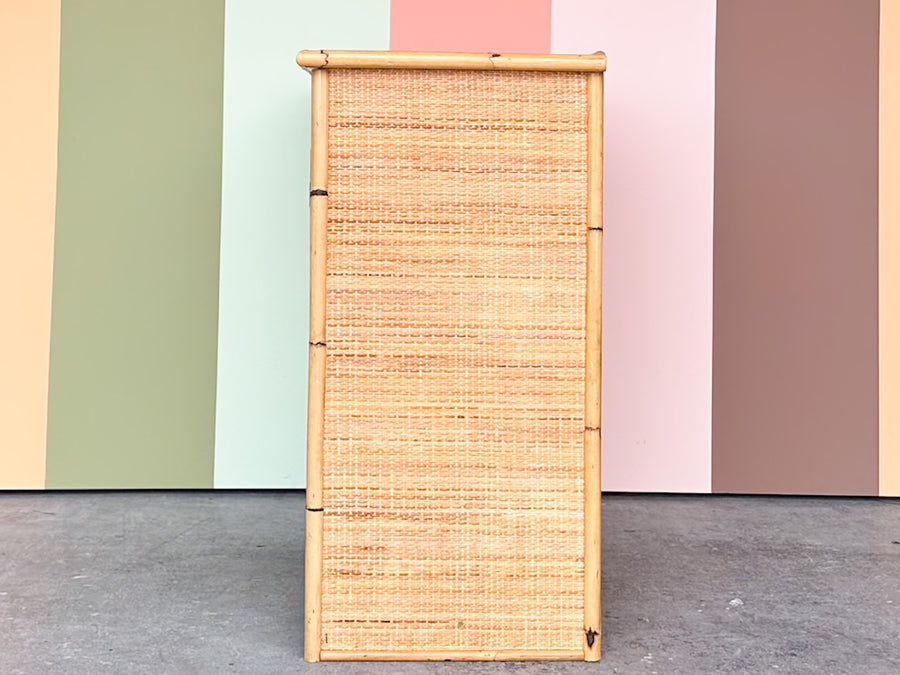 Coastal Chic Rattan Wrapped Server