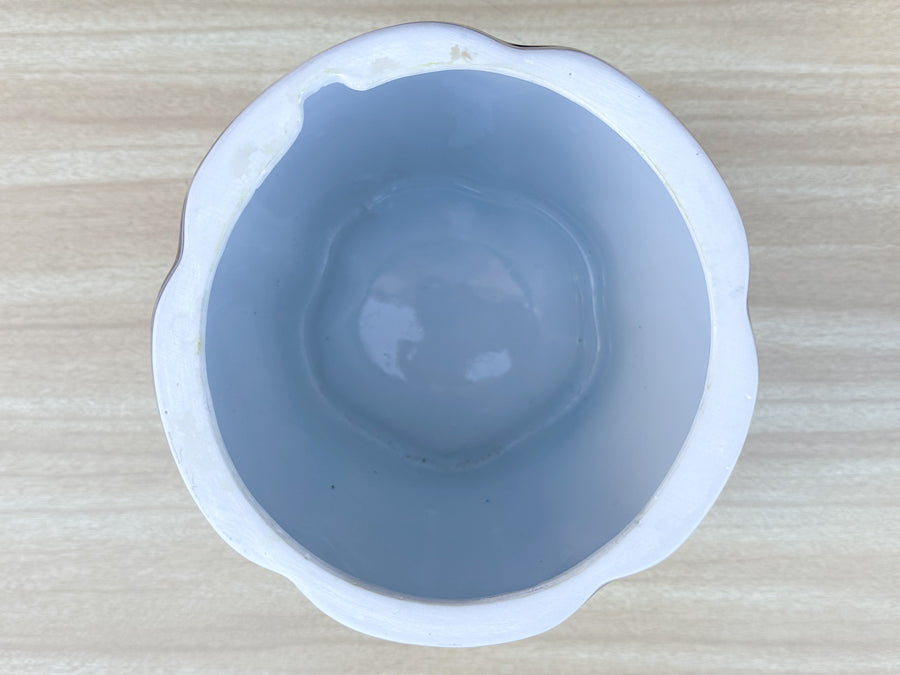 Blue and White Pumpkin Jar