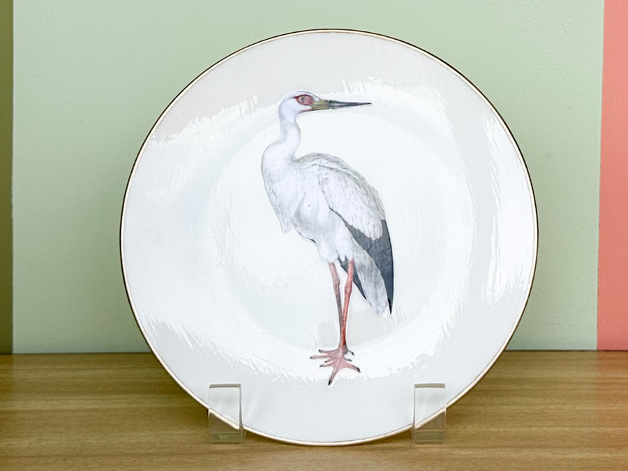 Pair of Decoupage Bird Plates