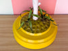 Italian Yellow Bird Tole Lamp