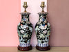 Pair of Springtime Ceramic Lamps