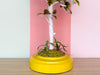 Italian Yellow Bird Tole Lamp