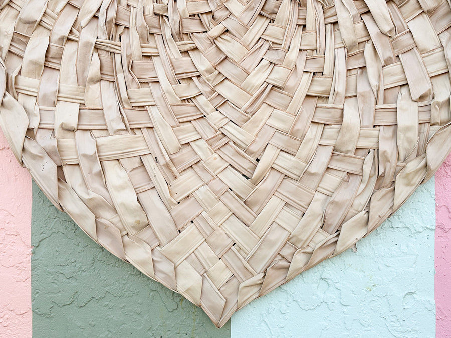 Pair of Large Natural Palm Fronds