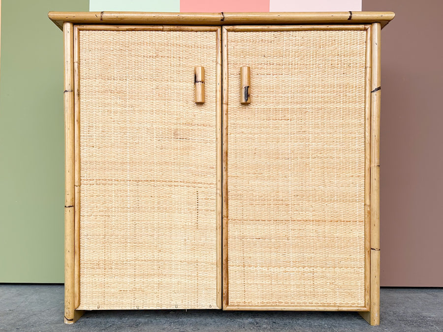 Coastal Chic Rattan Wrapped Server