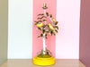 Italian Yellow Bird Tole Lamp