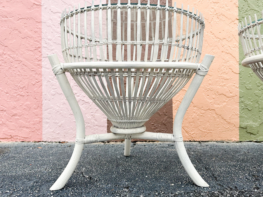 Pair of Albini Style Side Tables