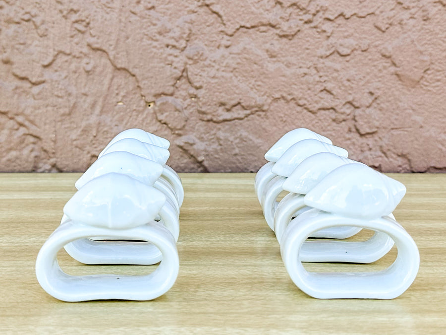 Set of Eight Conch Shell Napkin Rings