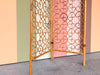 Whimsical Rattan Folding Screen