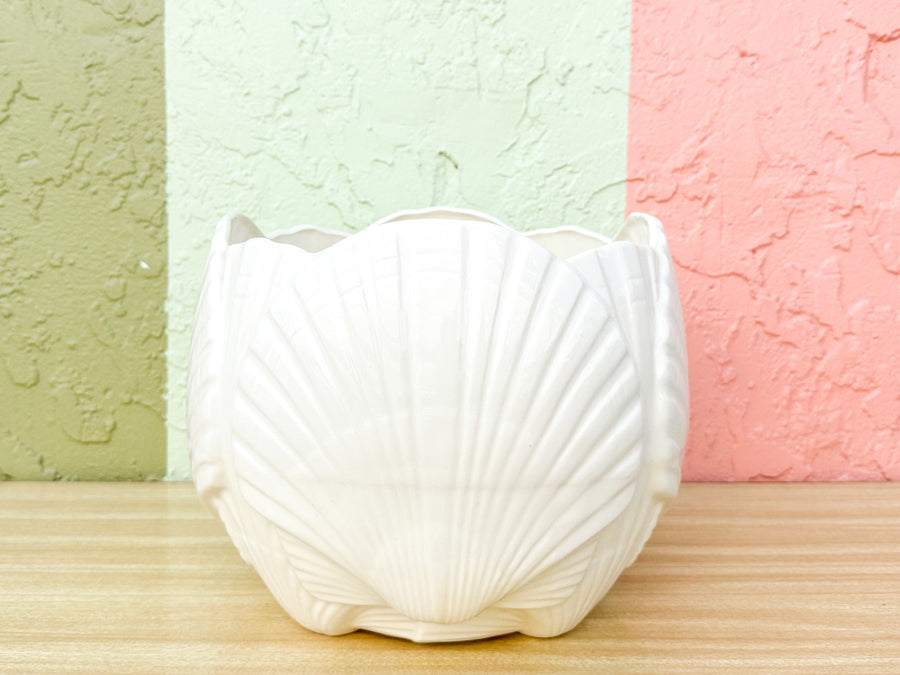 White Shell Cachepot