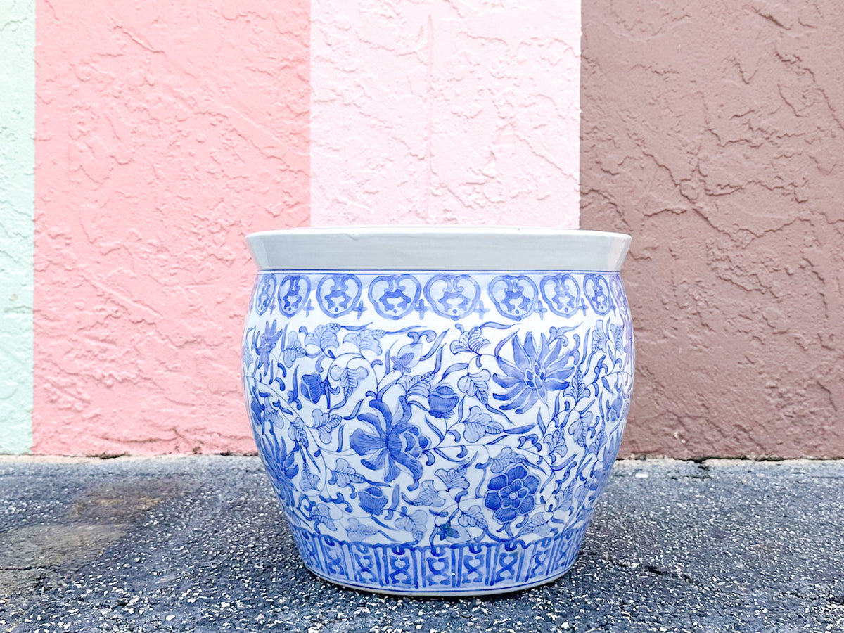 Blue and White Forever Cachepot