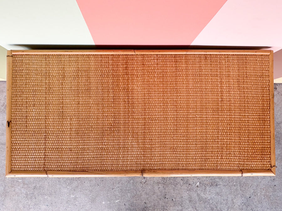 Coastal Chic Rattan Wrapped Server