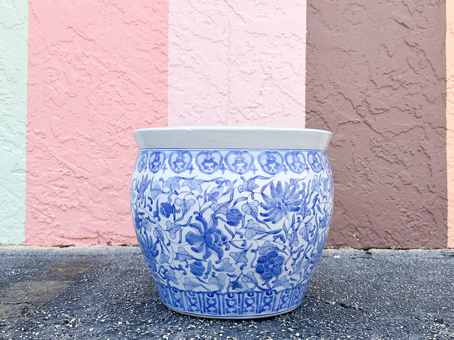 Blue and White Forever Cachepot