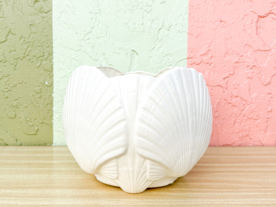White Shell Cachepot